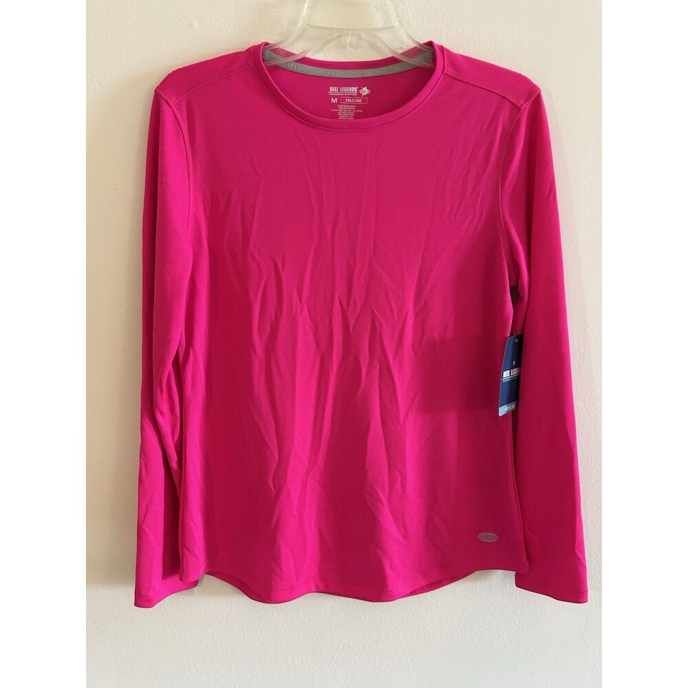 NEW! Reel Legends Shirt Womens Size M Polyester Long Sleeve Shirt
